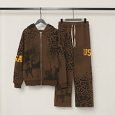 VALE VALLEY TRACKSUIT Hip-Hop Streetwear Sweatshirt Set
