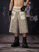 NOMANIAI Punk Y2K leopard print pants - Loose and casual shorts