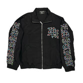 MIXED EMOTION Rhinestone Embroidered Bomber Jacket