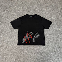 Derschutze Hands Embroidered Loose Cotton Tee
