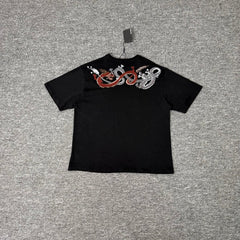 Derschutze Chinese Dragon Embroidered Streetwear Tee