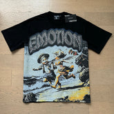 Mixed Emotion Character Rhinestone Graphic Tee