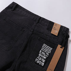 Ksubi Men Blue Baggy Patchwork Denim Shorts