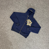 Derschutze Embroidered Loose-Fitting Hooded Shirt