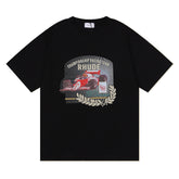 RHUDE F1 Grand Prix Circuit de Monaco Print T-Shirt