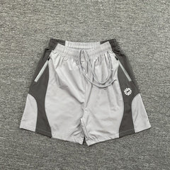 Broken Planet Geometric Spliced Nylon Sport Shorts