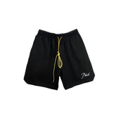 Rhude Embroidered Letter Logo Summer Cotton Shorts