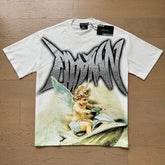 Mixed Emotion Cupid Rhinestone Oversized Tee