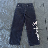 Derschutze American Washed Distressed Embroidered Jeans