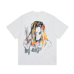 Revenge Lil Durk Sketch Portrait Oversized Tee