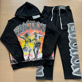 Mixed Emotion Street Hip Hop Beaded Sporty Casual Set