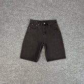 Derschutze Heavyweight Applique Embroidered Denim Shorts