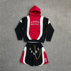 Rhude Jumper Sweater with Windproof Hood and Insulated Set