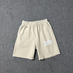 Broken Planet Puff Print Loose Casual Shorts
