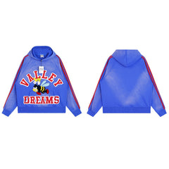 Vale Forever Blue Racing Dreams Hoodie – Retro Track Graphic