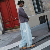 Mertra Jeans' washed and distressed straight jeans