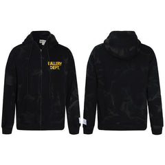 GALLERY DEPT Water Ripple Letterprint Loose Hooded Sweatshirt
