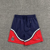 Broken Planet Embroidered Color Block Basketball Shorts