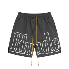 Rhude Classic letter print shorts