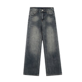 Broken Planet Embroidered Logo Washed Straight Jeans