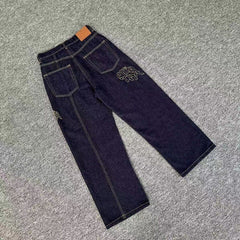 Mertra Jeans' washed and distressed straight jeans