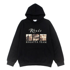 RHUDE American Vintage Nautical Graphic Fleece Lined Hoodie