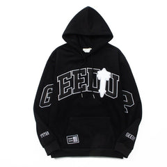 Trapstar Heavy Industry Embroidered Loose Fleece Hooded Shirt