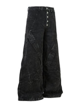 Knives Washed Jeans - Straight and Wide Leg Denim Pants