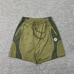 Broken Planet Geometric Spliced Nylon Sport Shorts