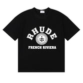 Rhude French Riviear print cotton T-shirt