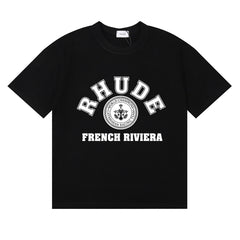 Rhude French Riviear print cotton T-shirt