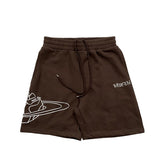 Broken Planet Embroidered Straight Casual Sweat Shorts