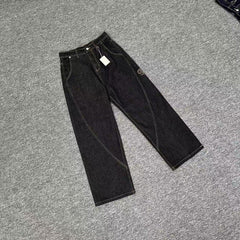 Mertra Jeans' washed and distressed straight jeans