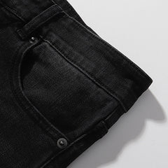 Ksubi Vintage Wash Black Cross Graphic Denim Jeans