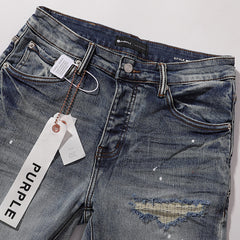 Purple Brand Men Slim Fit Ripped Denim Jeans