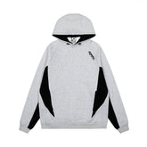 Mertra Contrasting-color embroidered fleece pullover jacket
