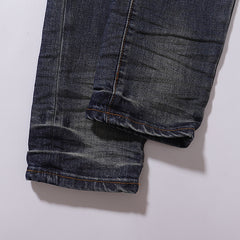 Purple Brand Men Black Blue Wash Denim Jeans
