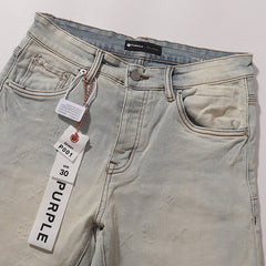 Purple Brand Men Slim Dirt Tint Denim Jeans