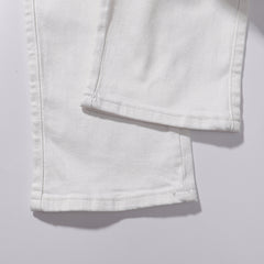 Purple Brand Men White Straight Cargo Denim Pants