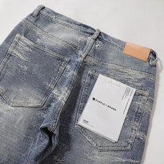 Purple Brand Vintage Distressed Slim Fit Denim Jeans