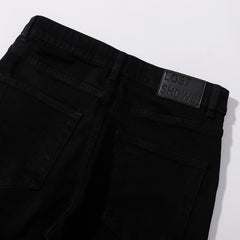 LOST SHDWS Premium Minimalist Matte Black Denim Jeans