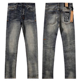 Ksubi Vintage Mud Wash Distressed Slim Denim Jeans