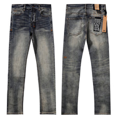 Ksubi Vintage Mud Wash Distressed Slim Denim Jeans