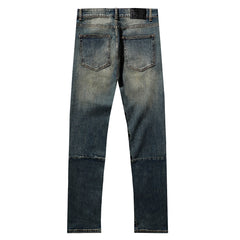 LOST SHDWS Distressed Multi Color Floral Denim Jeans