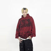 A short-sleeved hooded t-shirt with knife tie-dyeing design