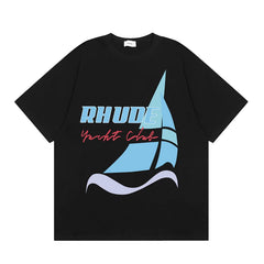 RHUDE High Street Oversized Graphic Pure Cotton T-Shirt