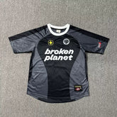 Broken Planet Embroidered Mesh Color Block T-Shirt
