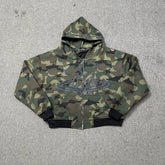 Broken Planet Camouflage Puff Print Zip Hoodie