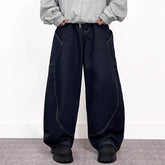 A knife wide-leg curved knife cowboy pants