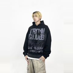 A short-sleeved hooded t-shirt with knife tie-dyeing design